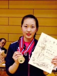 140503東日本少年　中学女子サーブル　優勝者　稲野邊南